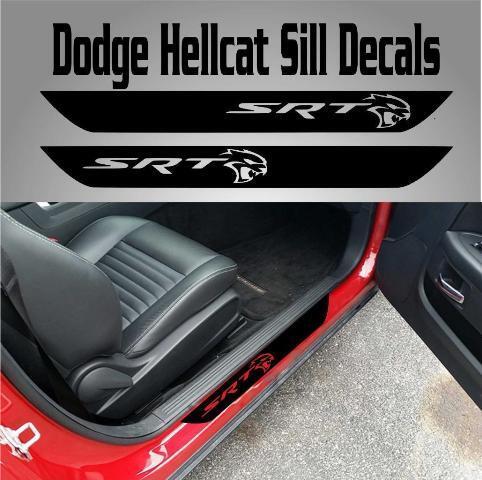 Hellcat dorpel vinylstickers voor Dodge Challenger 2015-2017