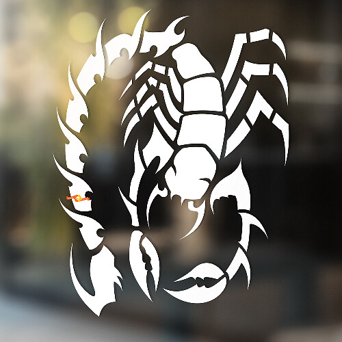 Long-Tailed Scorpion Universele Vinyl Decal Sticker