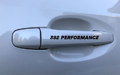 392 Prestaties Deurhendel Vinyl Stickers voor Dodge Challenger
