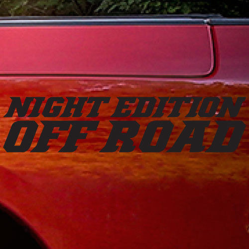 Night Edition Off Road Zij Vinyl Sticker voor Dodge Ram Truck