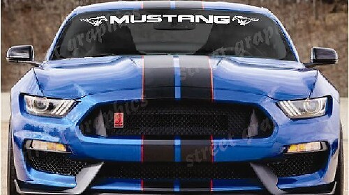 Gemerkt Voorruitbanner Vinylsticker voor Musclecar Musclecarmodel GT