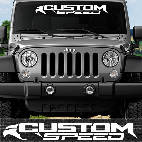 CUSTOM Speed Bird Banner — Vinylsticker (voorruit)