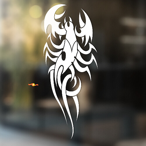 Scorpion Gladde Gebogen Lijnen Universele Vinyl Decal Sticker