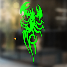 Scorpion Gladde Gebogen Lijnen Universele Vinyl Decal Sticker_2