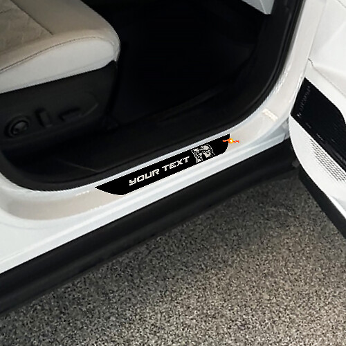 Aangepaste Deur dorpel vinyl stickers set voor Jeep Trailhawk
