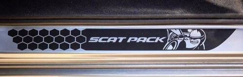 Honeycomb Scat Pack Stijl Deurdorpel Vinyl Decal Kit voor Dodge Challenger 2015-2018