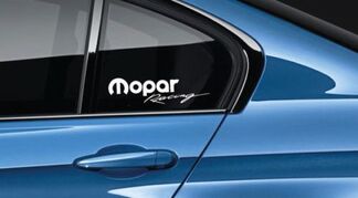 Mopar Racing Sticker Sticker logo Mopar Dodge Racing HEMI Hellcat New USA Pair