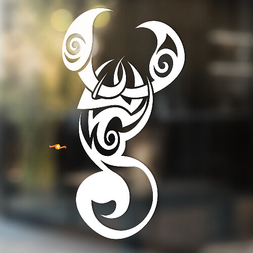 Scorpion Glad Tribal Stijl Universele Vinyl Decal Sticker