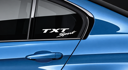 TXT Sport Lettering Pair Hellcat Style Zijruit Vinylsticker