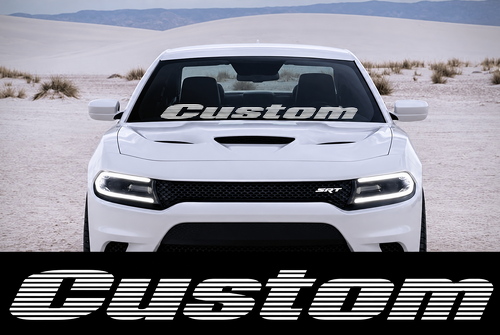 Custom Speed Line 40x4 Banner — Vinylsticker (voorruit)