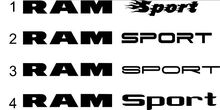 1500 2500 Dodge Ram Sport Vinyl Stickers Custom Decals logo mopar 5.7 L Rebel RT №2 2