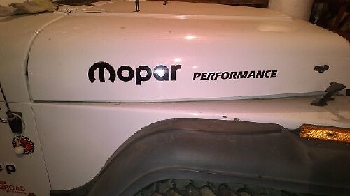 MOPAR PERFORMANCE Motorkapsticker Decal voor Jeep Wrangler 4x4 - Kleurkeuzes