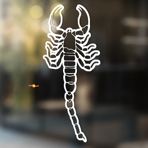 Desert Scorpion Omlijning Universele Vinyl Decal Sticker
