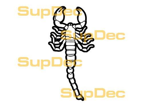 Scorpion Vinyl Art Wall Window Badkamer Sticker Sticker #11
