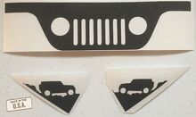 Jeep Grill Voorruit Vinyl Decal Sticker voor Jeep Wrangler_7