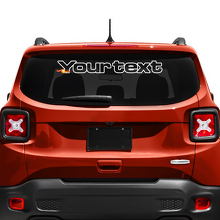 Aangepaste Tekstletters Achterruit Spatbord Voorruit Sticker Decal Grafiek voor Jeep Renegade 3