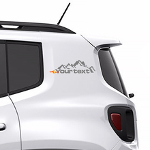 Aangepaste tekst bergen vinyl decal sticker graphic 2 voor Jeep Renegade 2