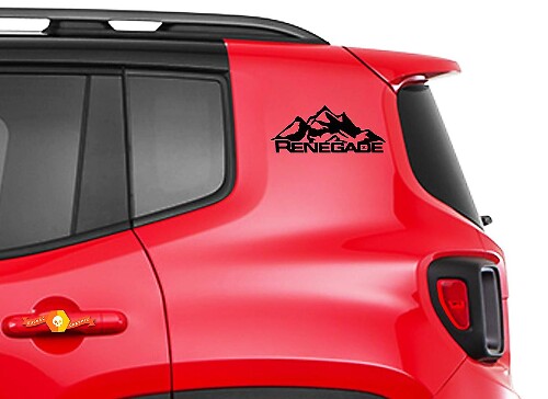 Set van vinyl deursticker zijgrafiek voor Jeep Renegade