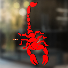 Staart opgeheven schorpioen universele vinylsticker decal_3