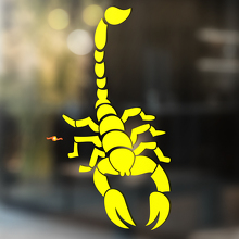 Staart opgeheven schorpioen universele vinylsticker decal_4