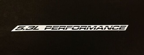 Paar 5.3L Hood Stickers Decals Past op Chevy Silverado GMC Sierra Malibu
