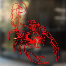 Staart Opgeheven Schorpioen Omtrek Universele Vinyl Decal Sticker_3