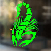 Staart Opgerichte Woestijnschorpioen Universele Vinyl Decal Sticker_3