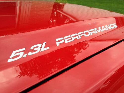 5.3L Prestaties Motorkap Vinyl Stickers Set voor Chevy Silverado GMC Sierra