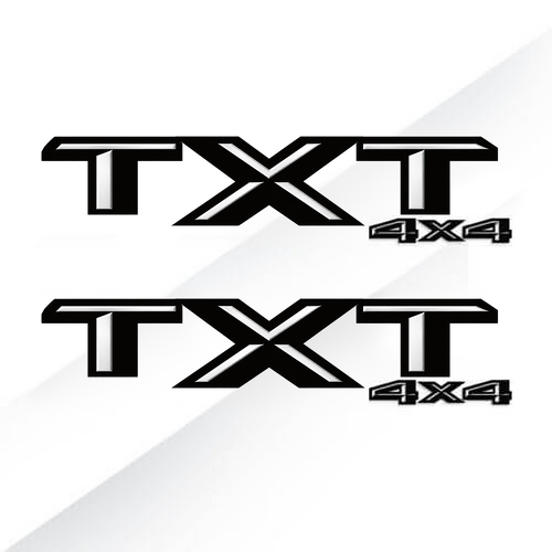 XTR 4x4 Zijrand Vinylstickers Set voor Musclecar Truck 2017