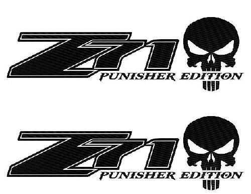 Z71 Punisher Edition Zijstickerdecals voor Chevy Silverado