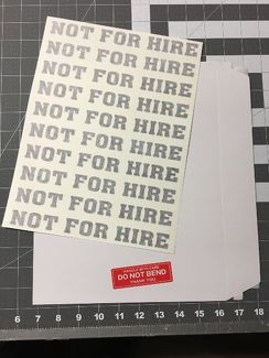 10 NIET TE HUUR vinyl stickers stickers voor auto sleepwagen persoonlijke aanhangwagen