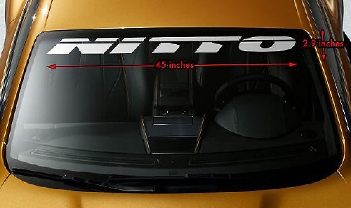 NITTO BANDEN RACING OFFROAD Premium Voorruitbanner Vinyl Decal Sticker