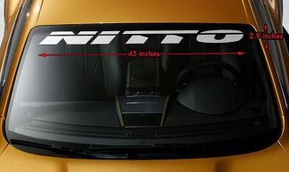 NITTO BANDEN RACING OFFROAD Premium Windscherm Banner Vinyl Decal Sticker 45x2.9