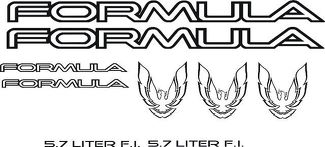 1985-90 Firebird Formula-stickerset 9-delige verpakking