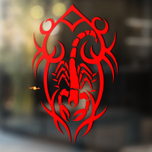 Scorpion Tribal Stijl met Abstracte Lijnen Universele Vinyl Decal Sticker_2