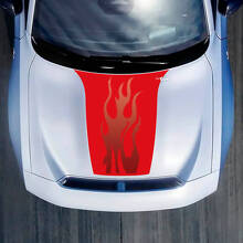 Hood Flame Gradiënt Decal Sticker voor Dodge Charger Electric
 4