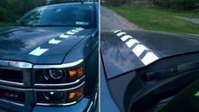 Hood Spear Graphics - 2014-2015 Silverado 1500 2