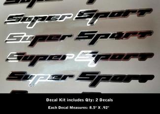 2 Super Sport-stickers Rally Sport Chevy Camaro Chevrolet SS WOW 0012