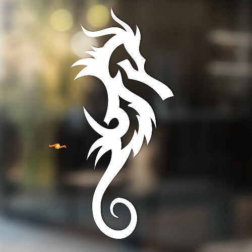 Brandweerseepaard Tribal Stijl Universele Vinyl Decal Sticker