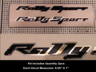 RS SS Rally Sport stickerset 2 stuks Camaro Super Sport Chrome Hood Scoop