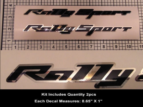RS SS Rally Sport Sticker Decal Kit 2 stuks Camaro Super Sport Chrome Hood Scoop
