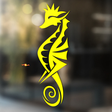 Seahorse Tribal Style Universele Vinyl Decal Sticker_4