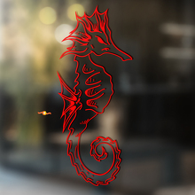 Seahorse Outline Stijl Universele Vinyl Decal Sticker_2