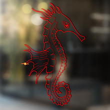 Zeepaardenomtrek Ontwerp Universele Vinyl Decal Sticker_2