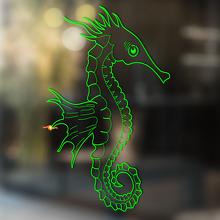 Zeepaardenomtrek Ontwerp Universele Vinyl Decal Sticker_3