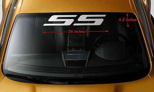 SS voorruit banner vinyl sticker sticker f/CHEVY CHEVROLET CAMARO IMPALA COBALT
