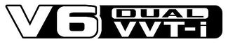 V6 DUAL VVTI vinyl Sticker Decals voor Toyota Prado - SET van 2