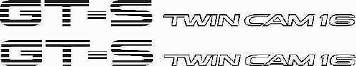 GT-S Twin Cam 16 AE86 vinylstickerdecals 3 - SET van 2