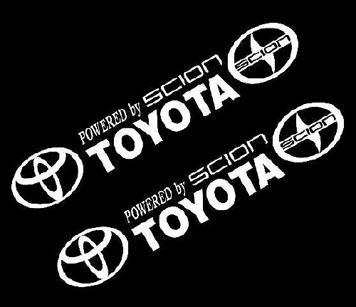 Aangedreven door Scion Toyota Vinylstickers