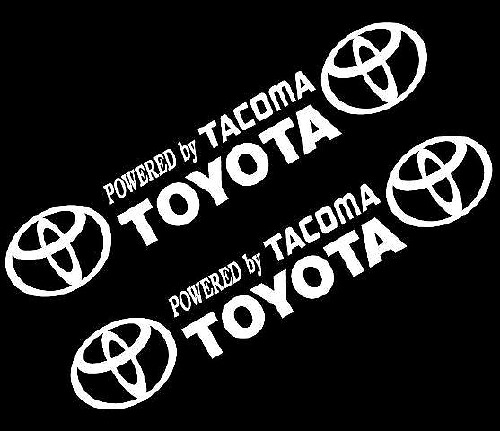 Aangedreven door Tacoma Toyota Vinylstickers
